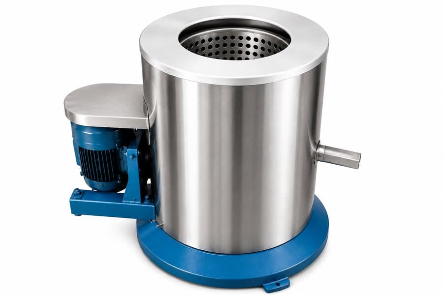 Hydro extraction machine for textile dewatering
