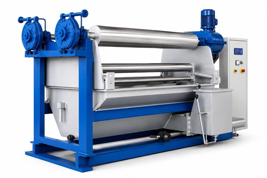 Jigger fabric dyeing machine in textile factory